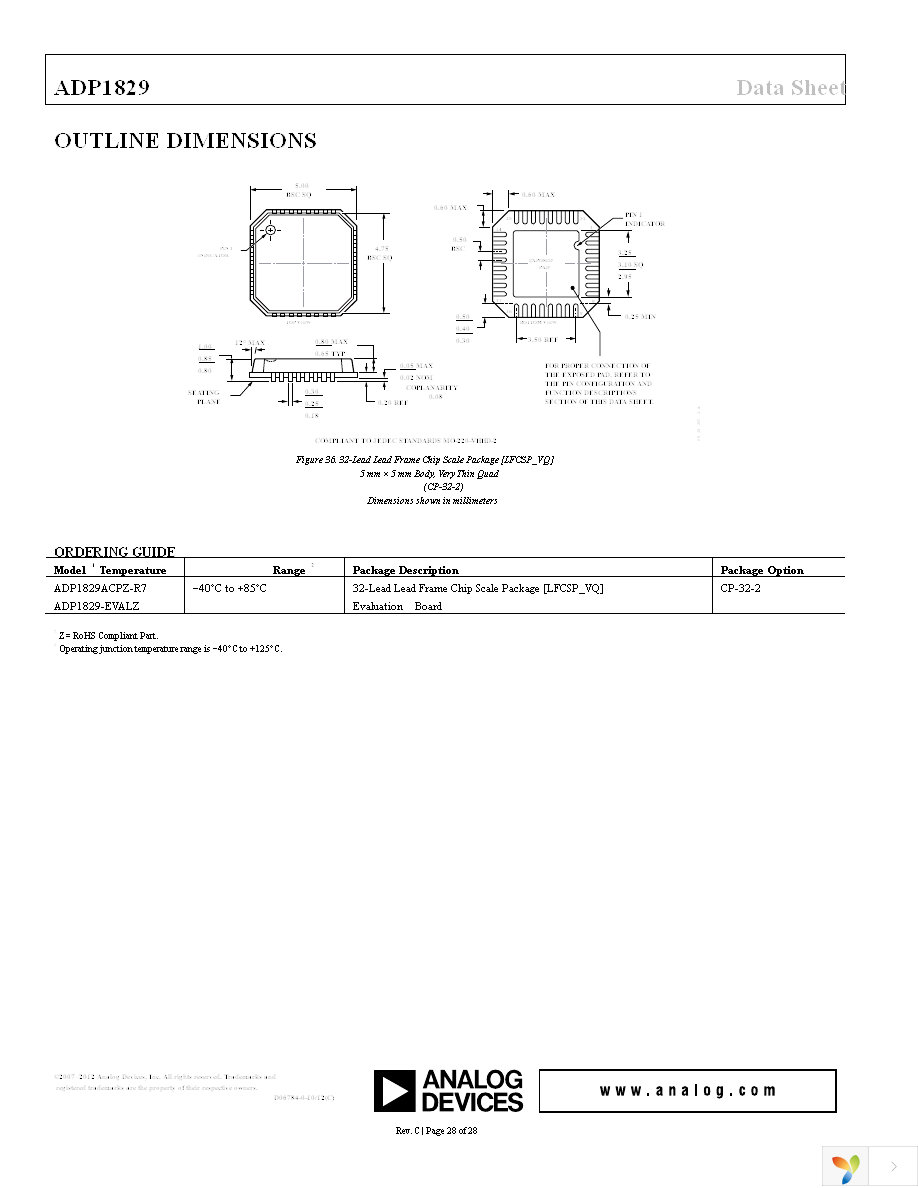 ADP1829ACPZ-R7 Page 28