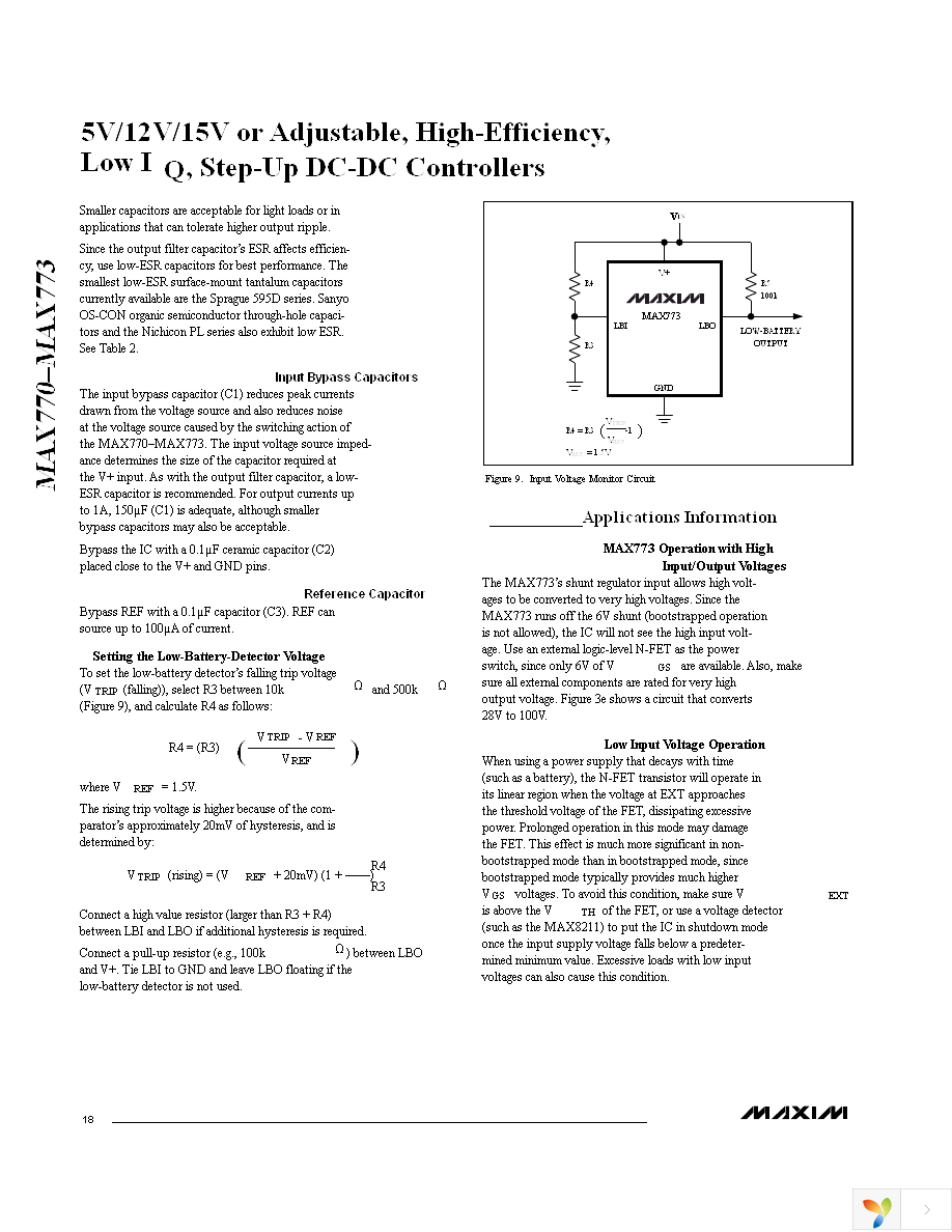 MAX771CSA+ Page 18