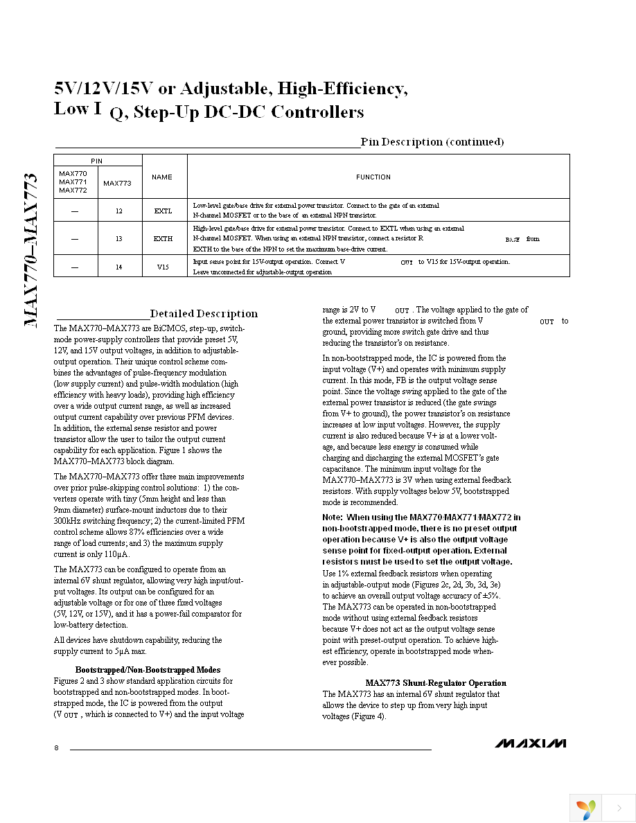 MAX771CSA+ Page 8