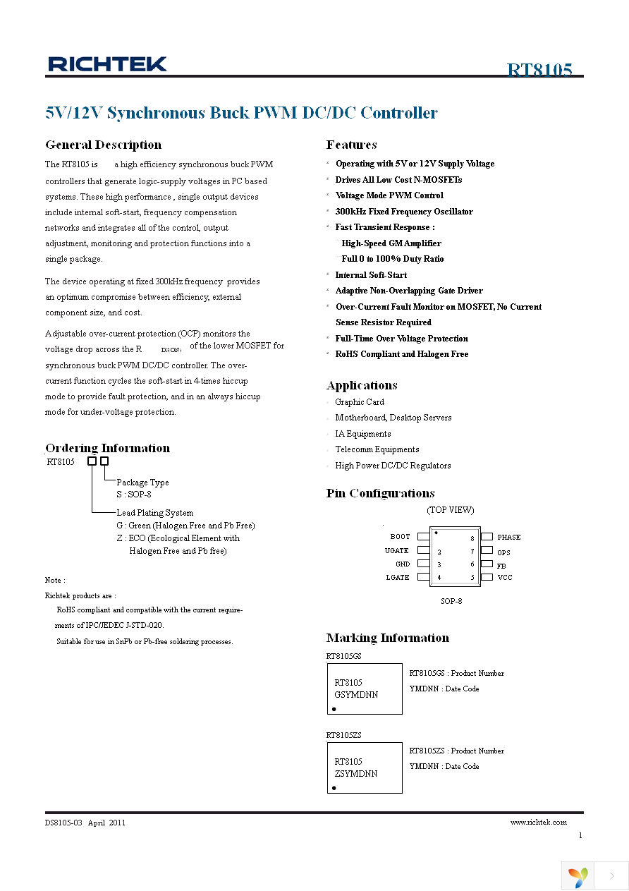 RT8105GS Page 1