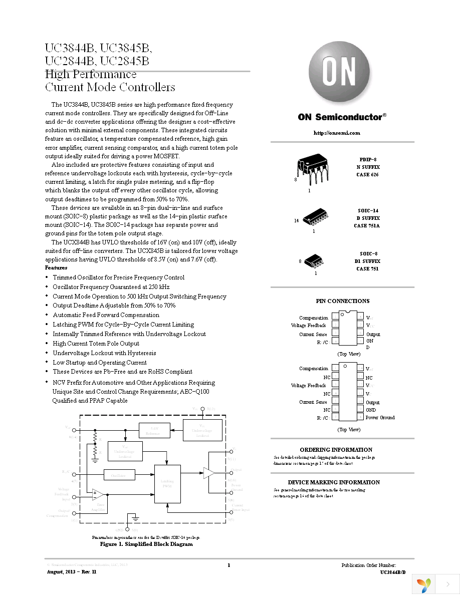 UC3845BD1R2G Page 1