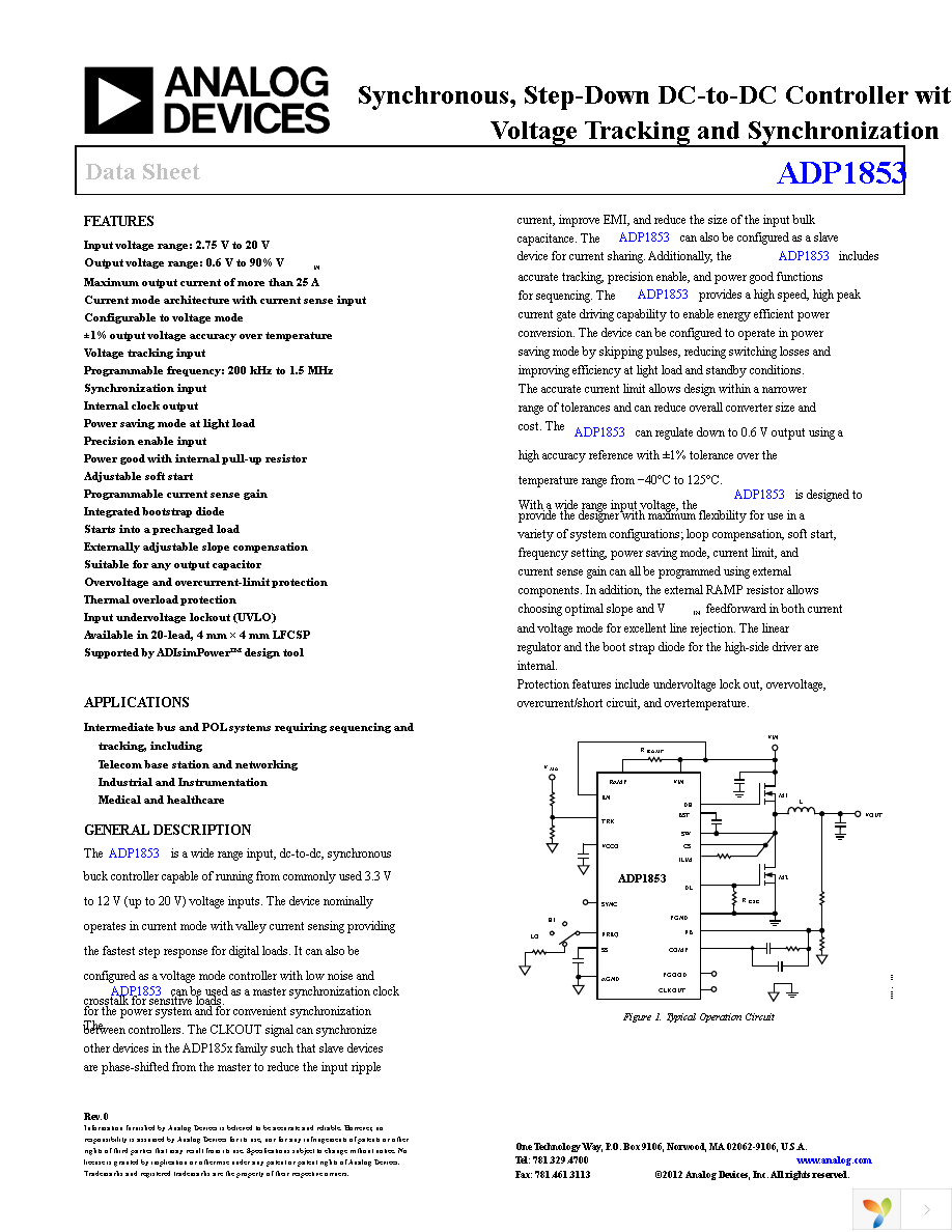 ADP1853ACPZ-R7 Page 1