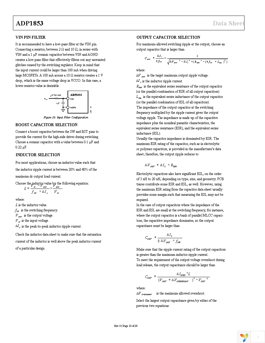 ADP1853ACPZ-R7 Page 18