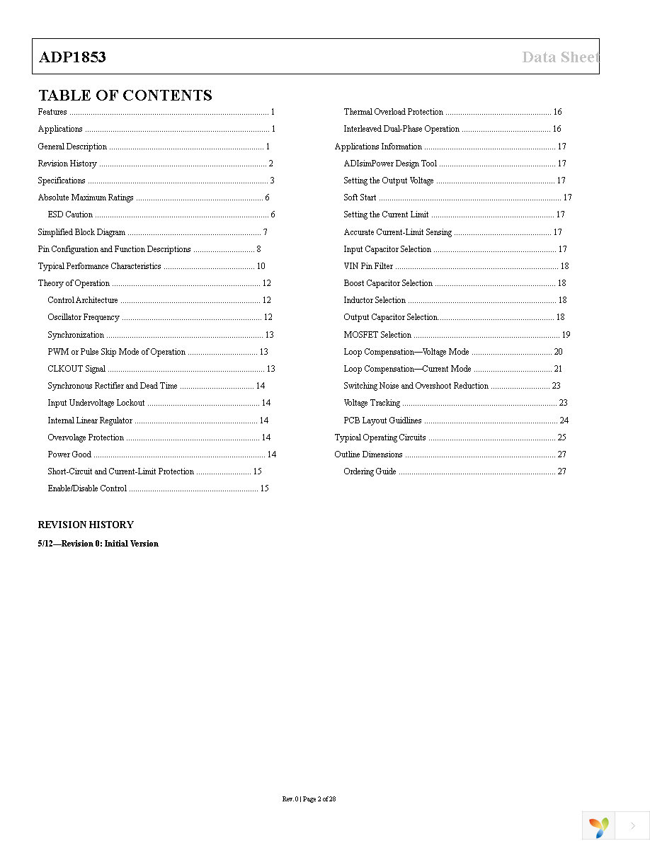 ADP1853ACPZ-R7 Page 2