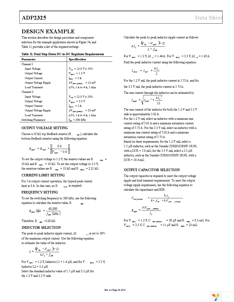 ADP2325ACPZ-R7 Page 24