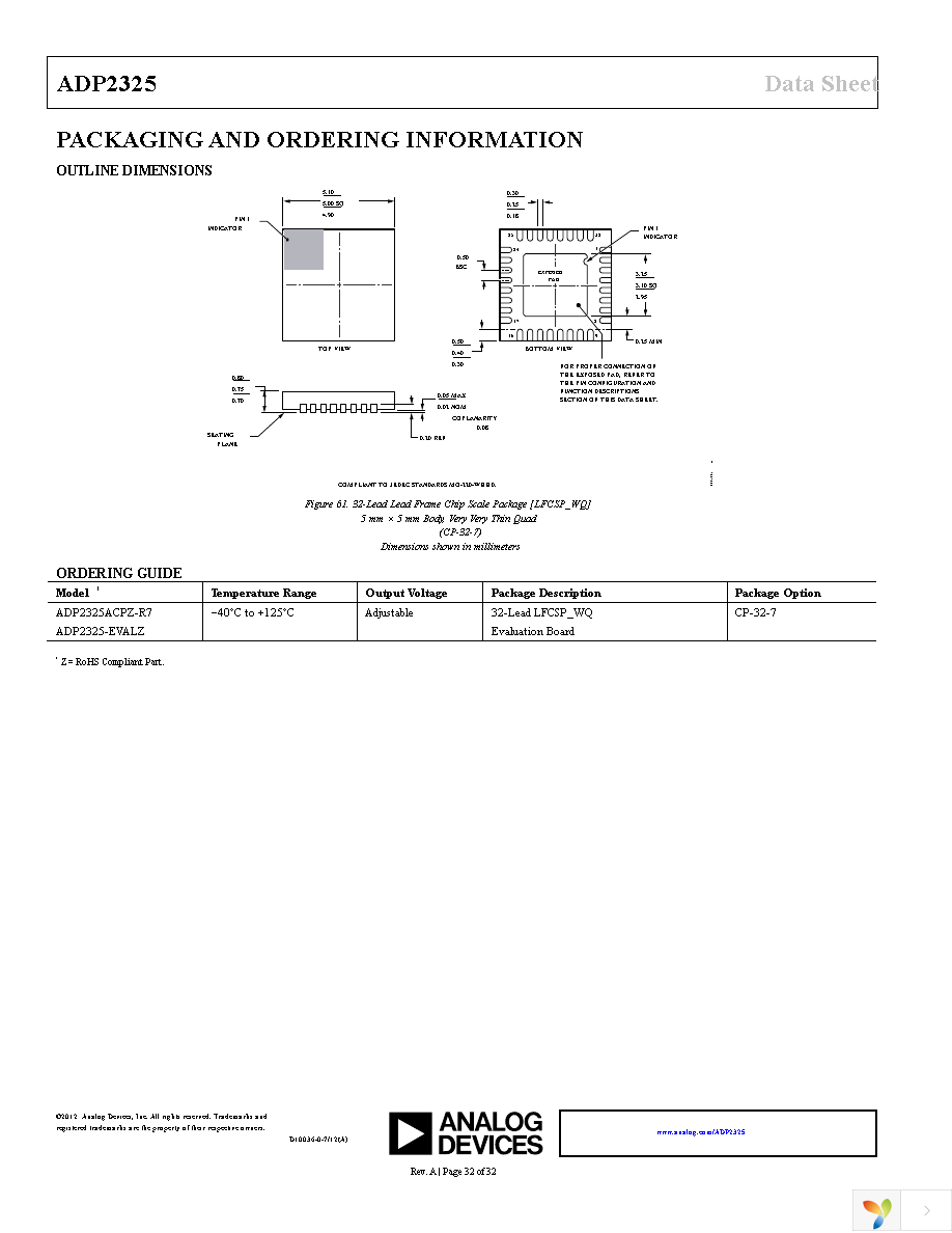 ADP2325ACPZ-R7 Page 32