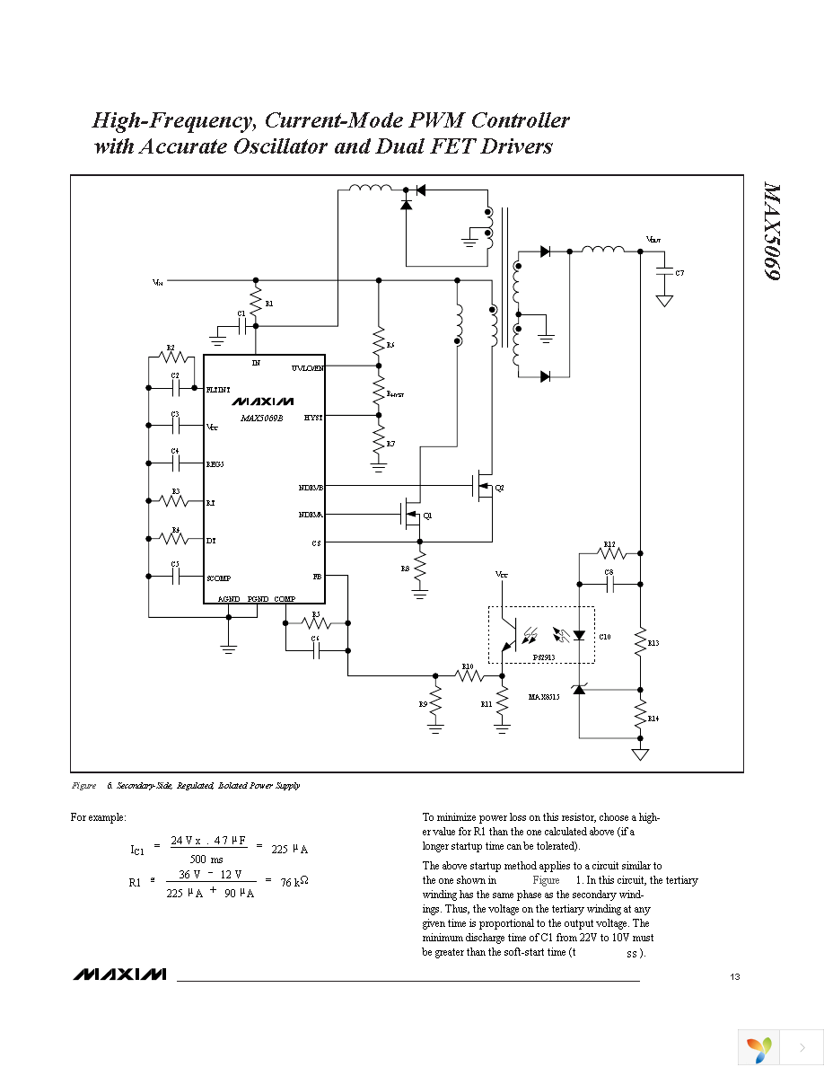 MAX5069AAUE+ Page 13