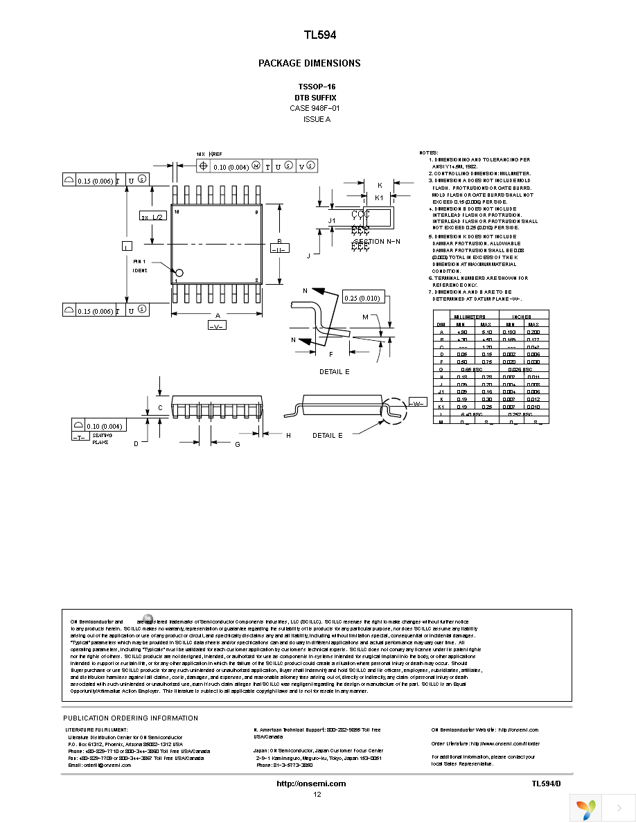 TL594CDR2G Page 12