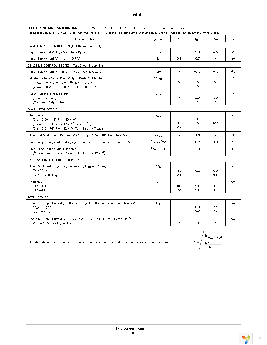 TL594CDR2G Page 3