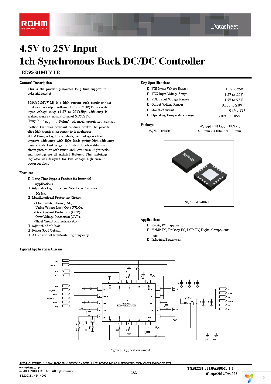 BD95601MUV-LBE2 Page 1