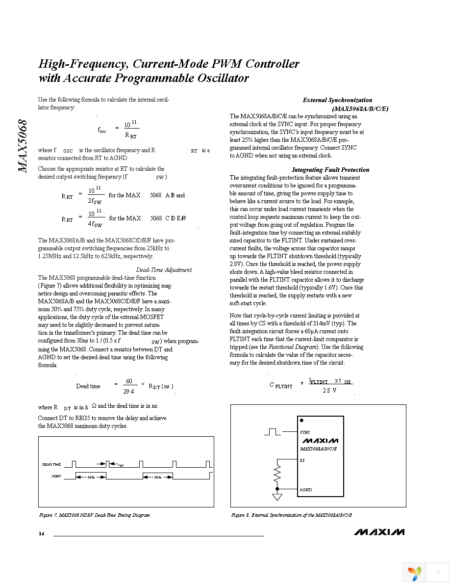 MAX5068BAUE+ Page 14