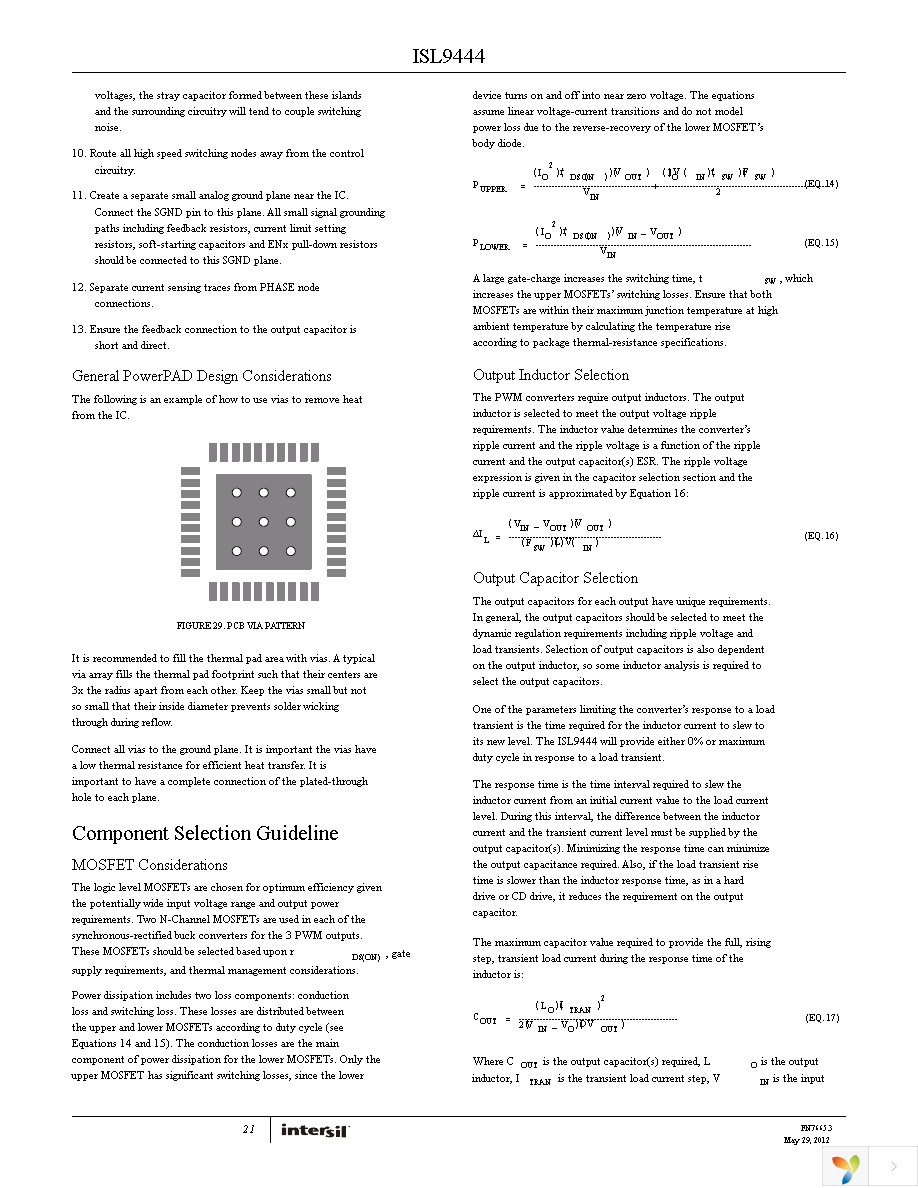 ISL9444IRZ-T7A Page 21