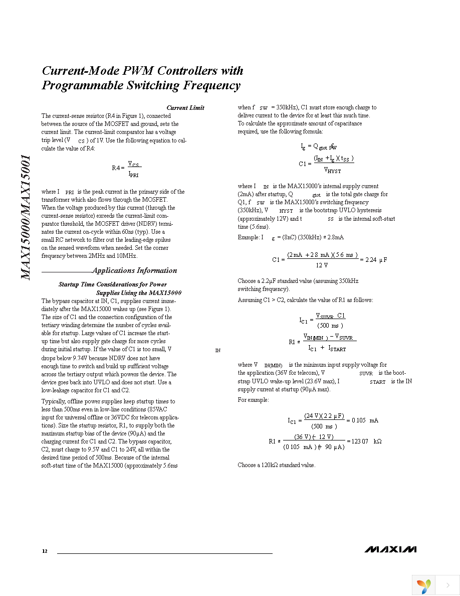 MAX15001AEUB+ Page 12