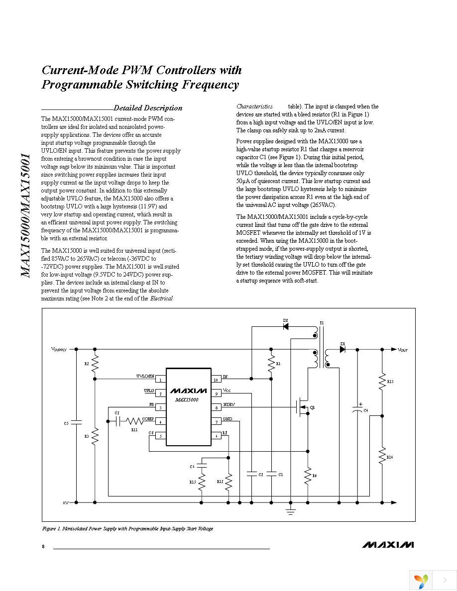 MAX15001AEUB+ Page 8