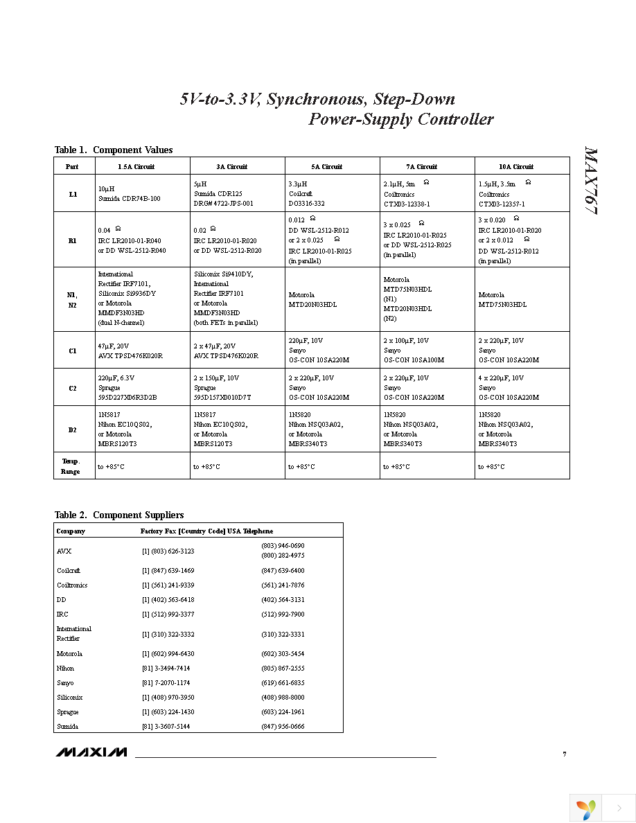 MAX767EAP+ Page 7