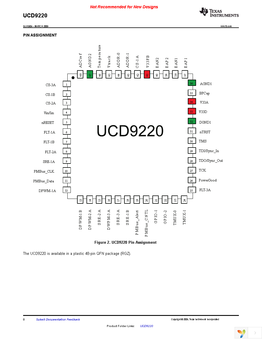 UCD9220RGZT Page 8