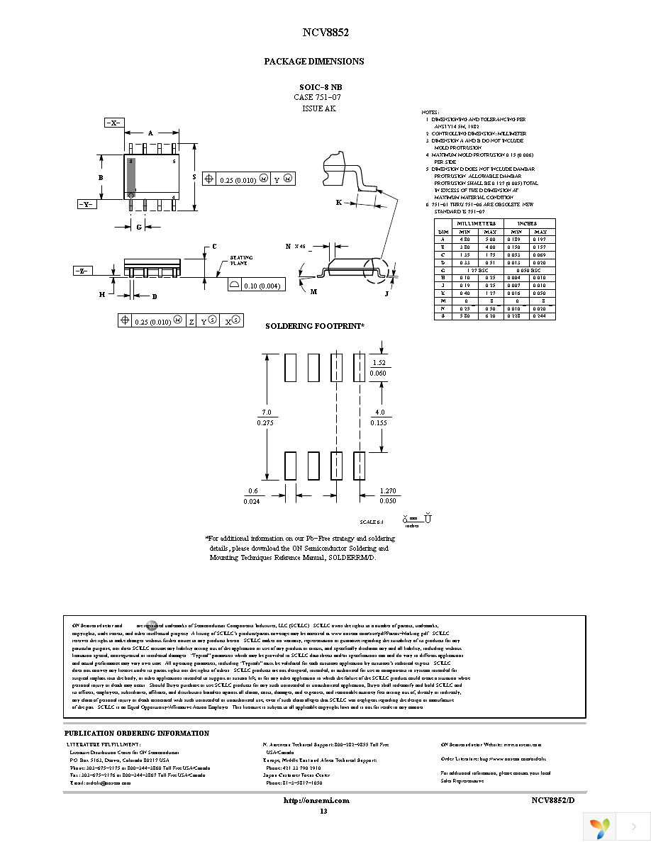 NCV8852DR2G Page 13