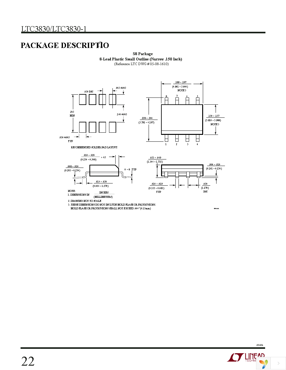 LTC3830ES8 Page 22