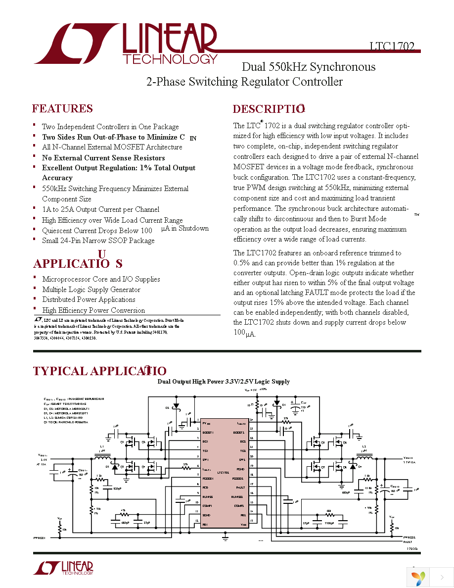 LTC1702CGN Page 1