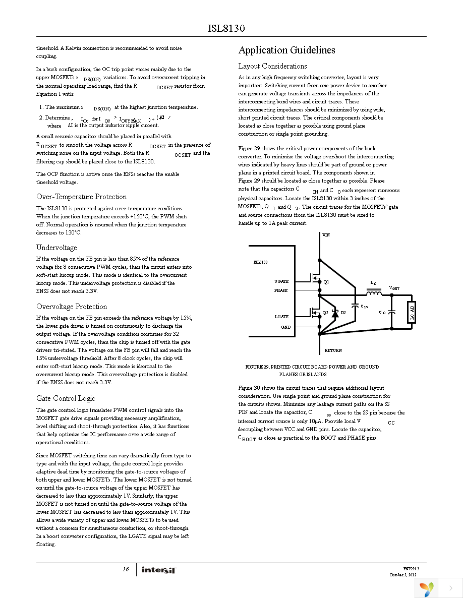 ISL8130IAZ Page 16