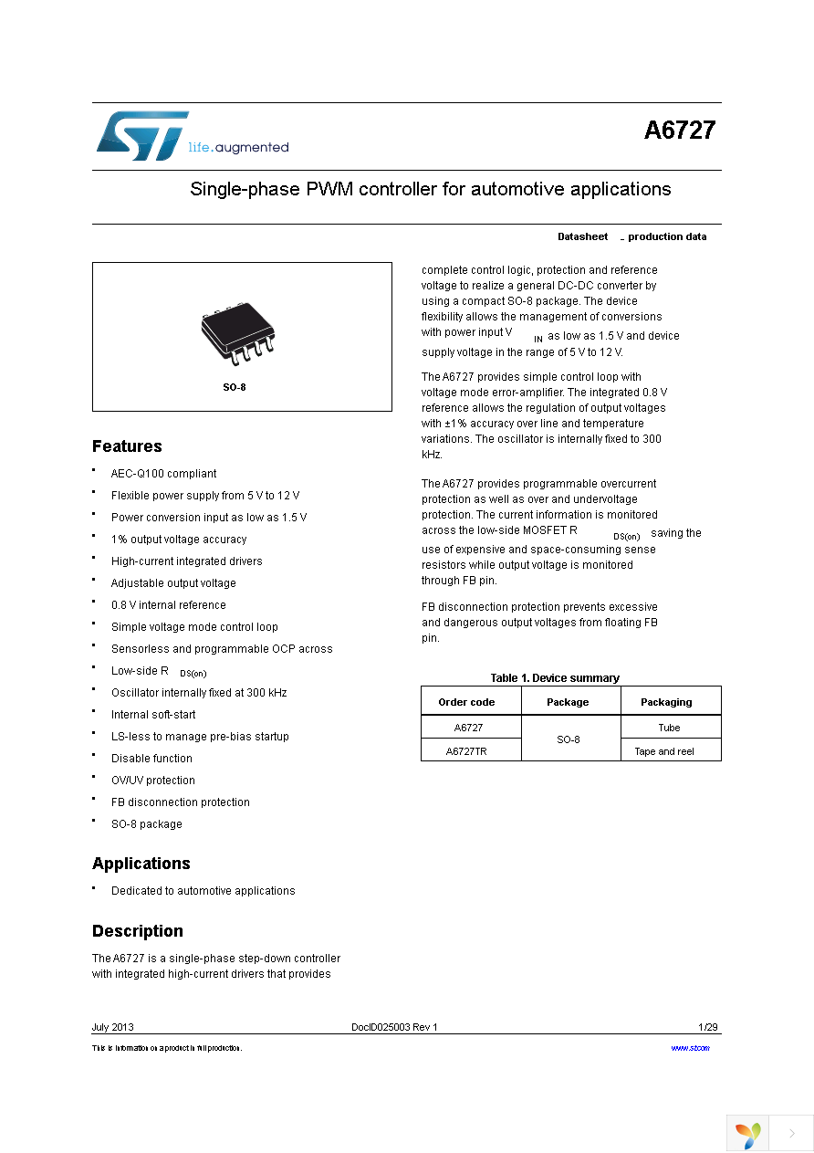 A6727TR Page 1