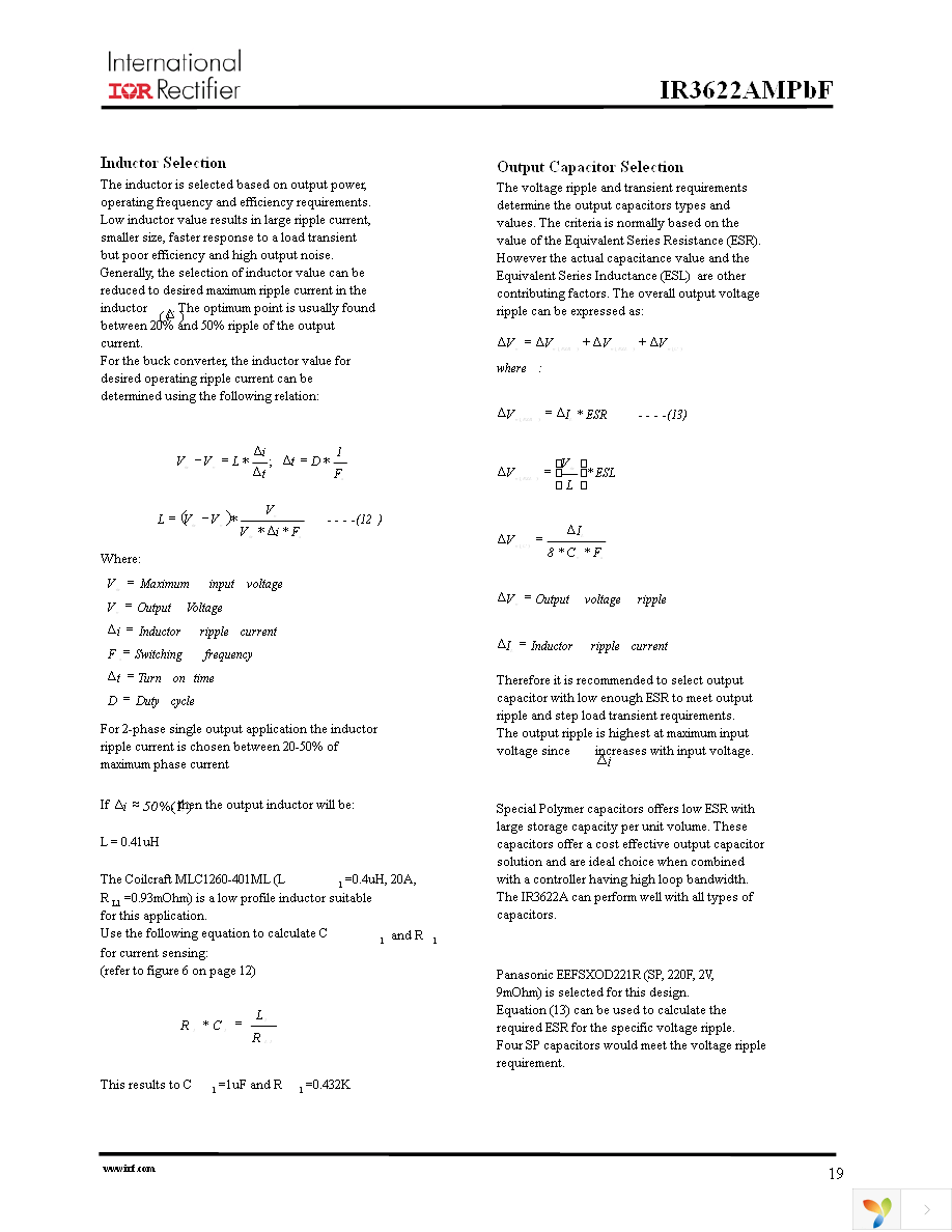 IR3622AMTRPBF Page 19