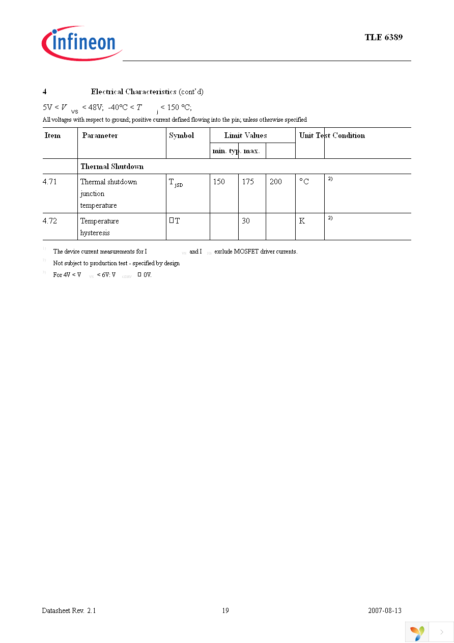 TLE63892GV50XUMA1 Page 19