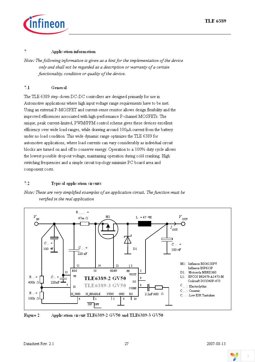 TLE63892GV50XUMA1 Page 27