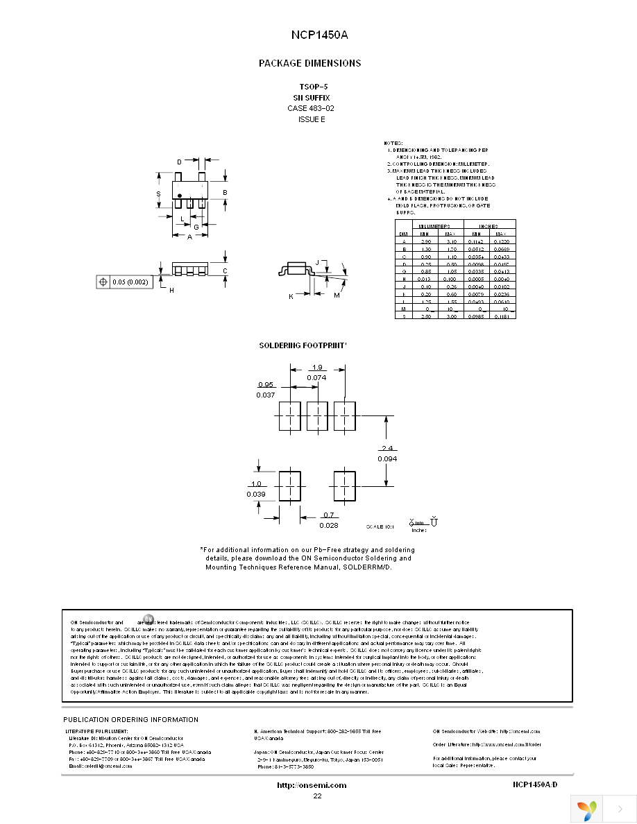 NCP1450ASN33T1G Page 22