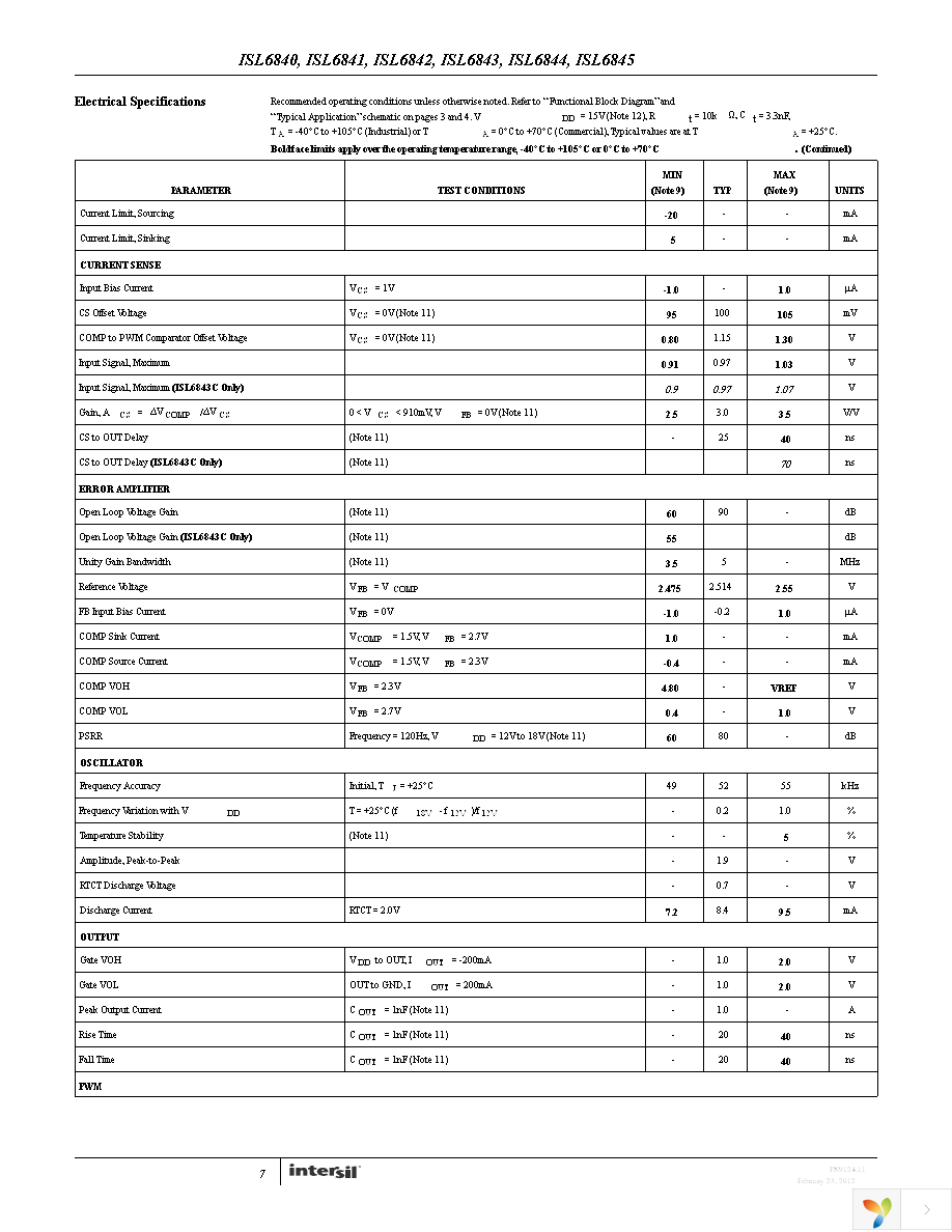 ISL6840IRZ-T Page 7