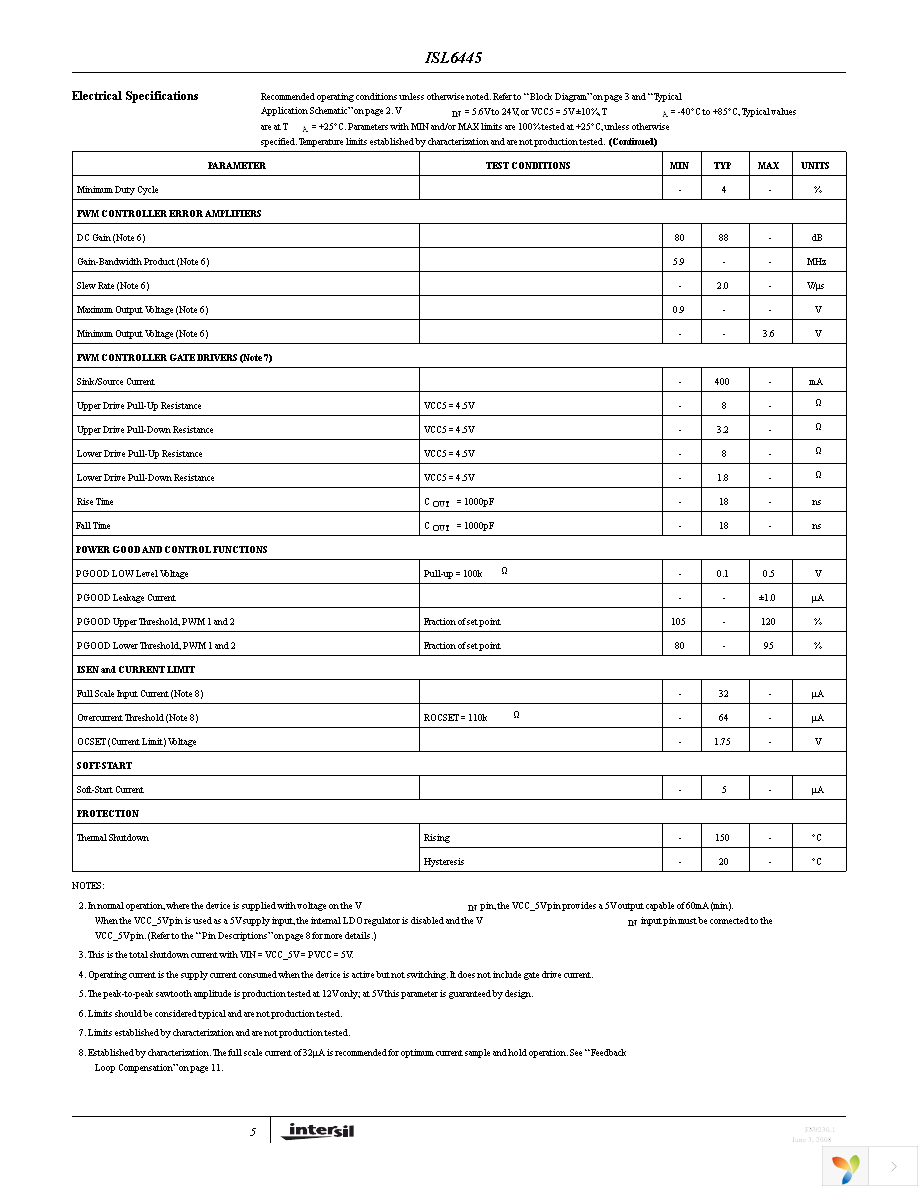 ISL6445IAZ Page 5