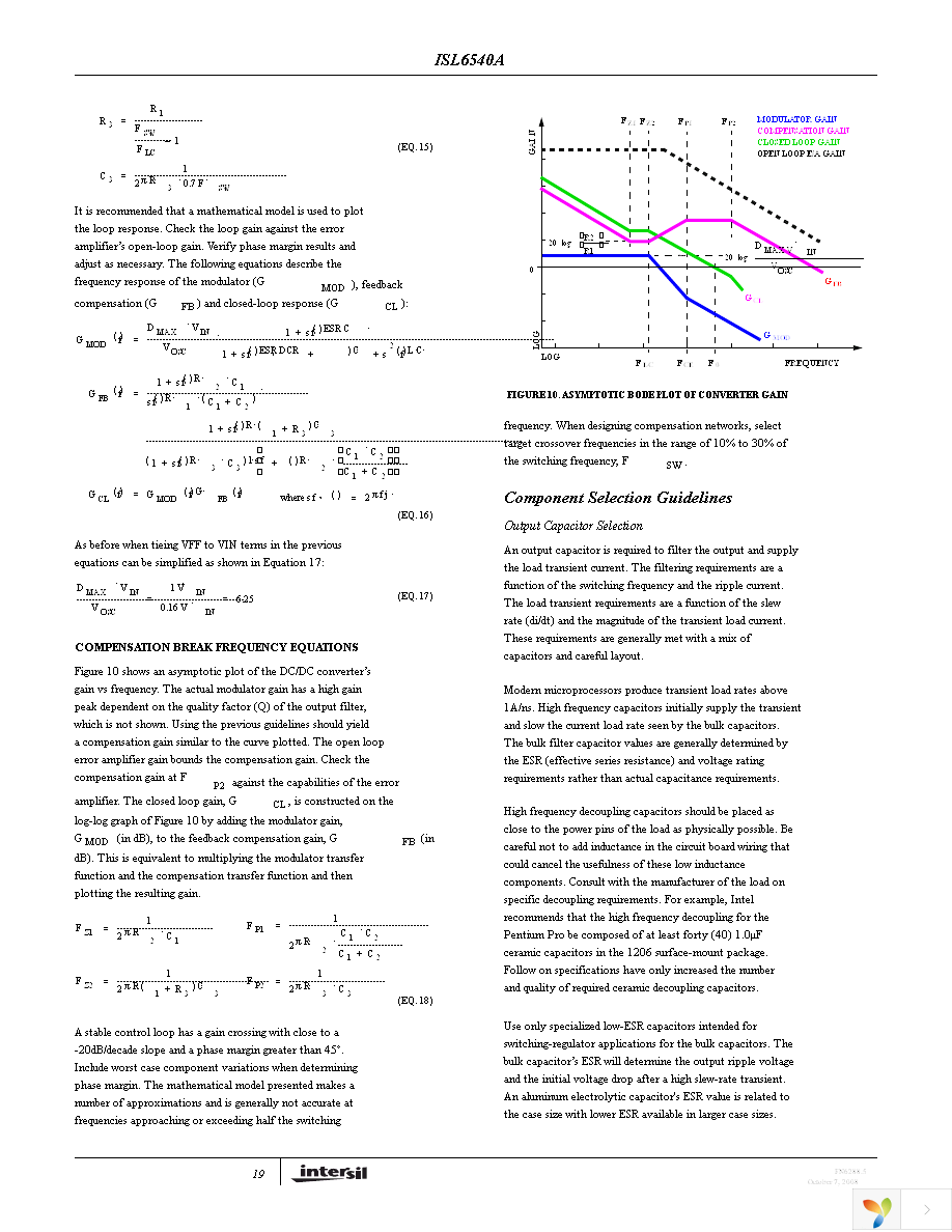 ISL6540ACRZ-T Page 19