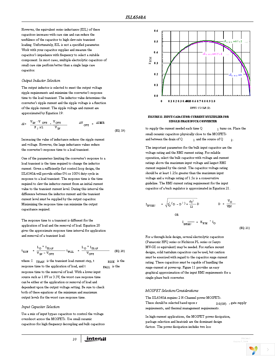 ISL6540ACRZ-T Page 20