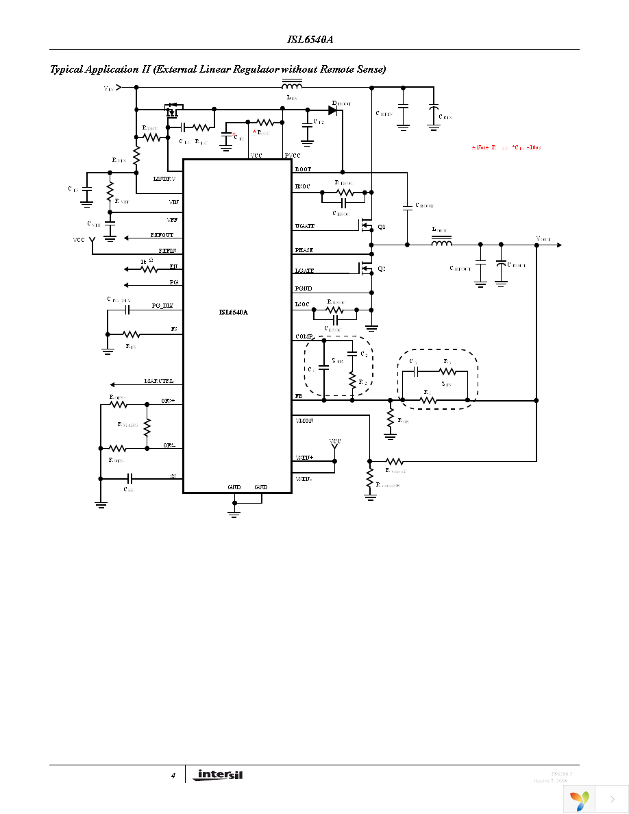 ISL6540ACRZ-T Page 4