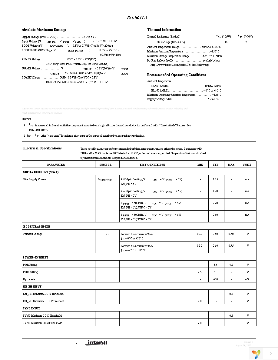 ISL6611AIRZ Page 7