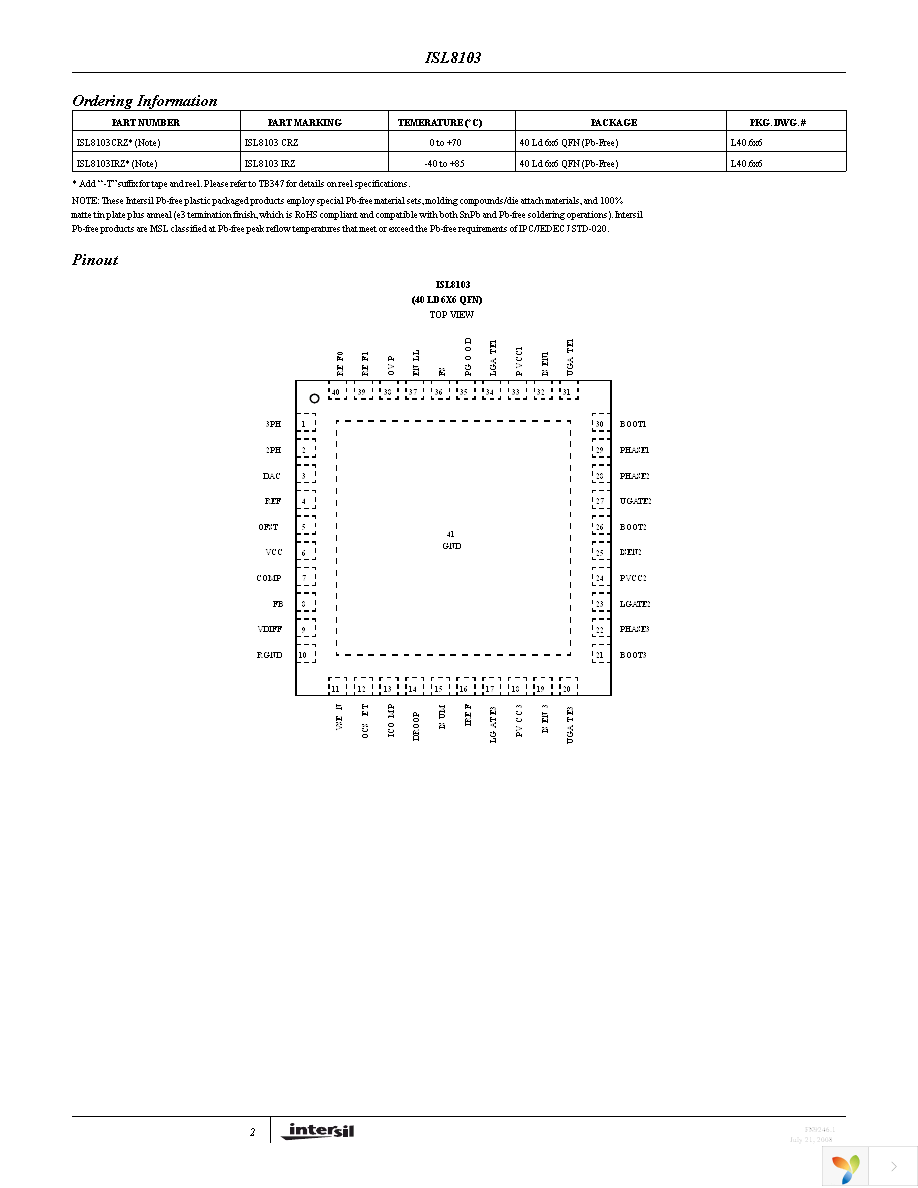 ISL8103IRZ-T Page 2