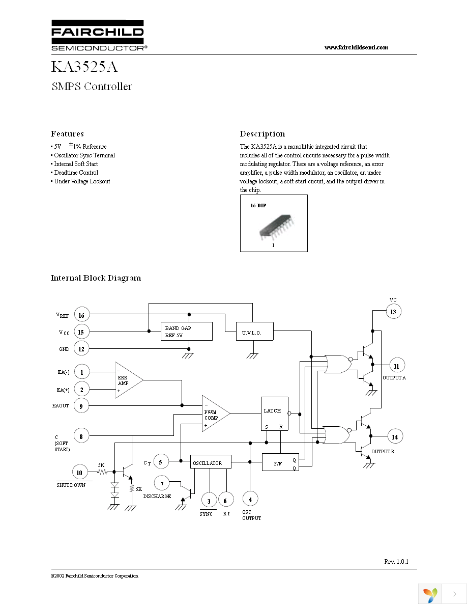 KA3525A Datasheet (PDF Download) 5 / 6 Page - Fairchild Semiconductor