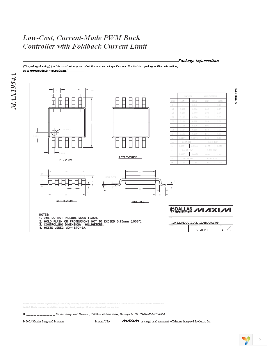 MAX1954AEUB+ Page 18