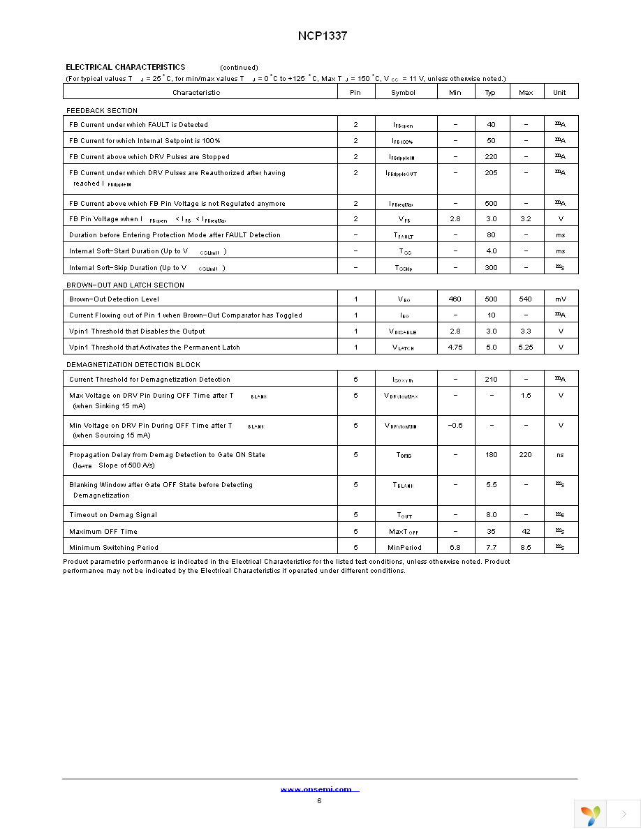 NCP1337DR2G Page 6