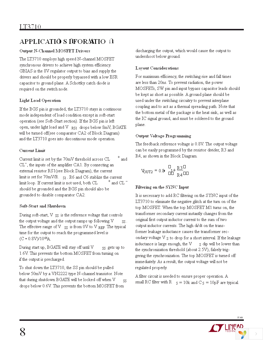 LT3710EFE Page 8