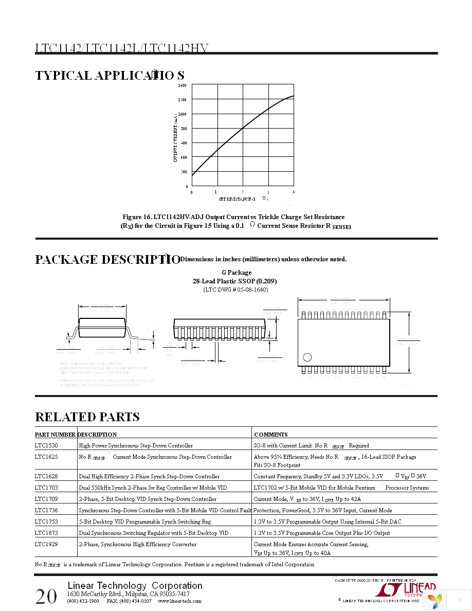 LTC1142CG Page 20