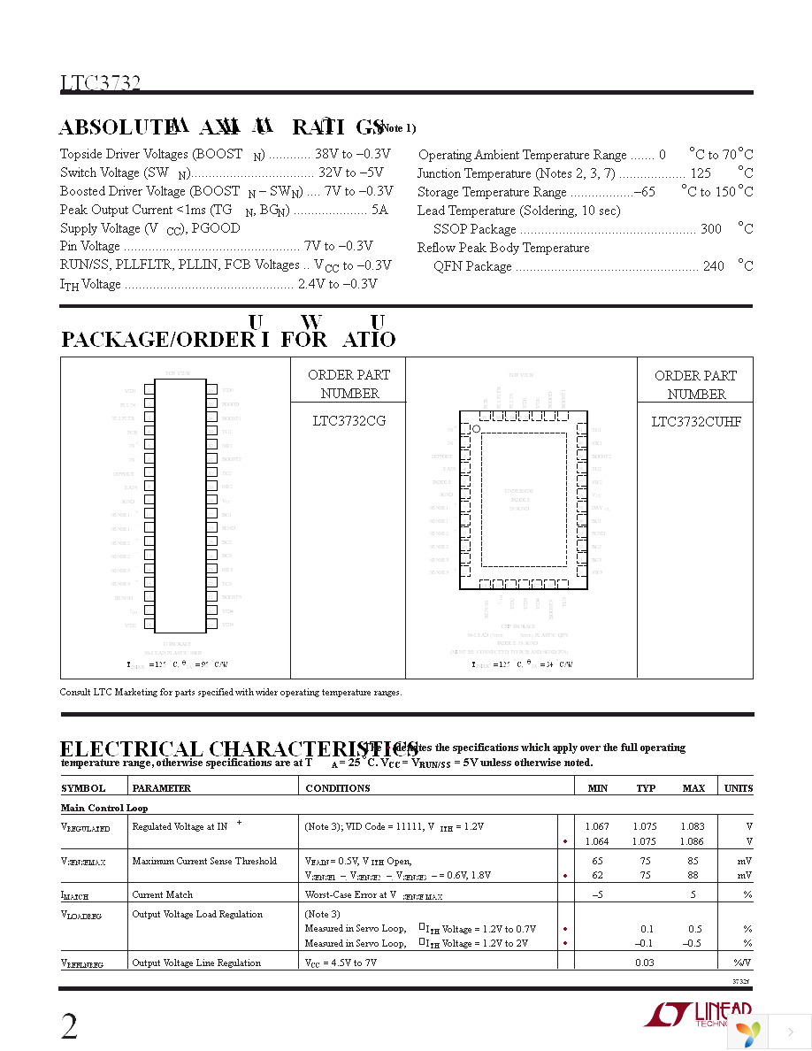 LTC3732CG Page 2