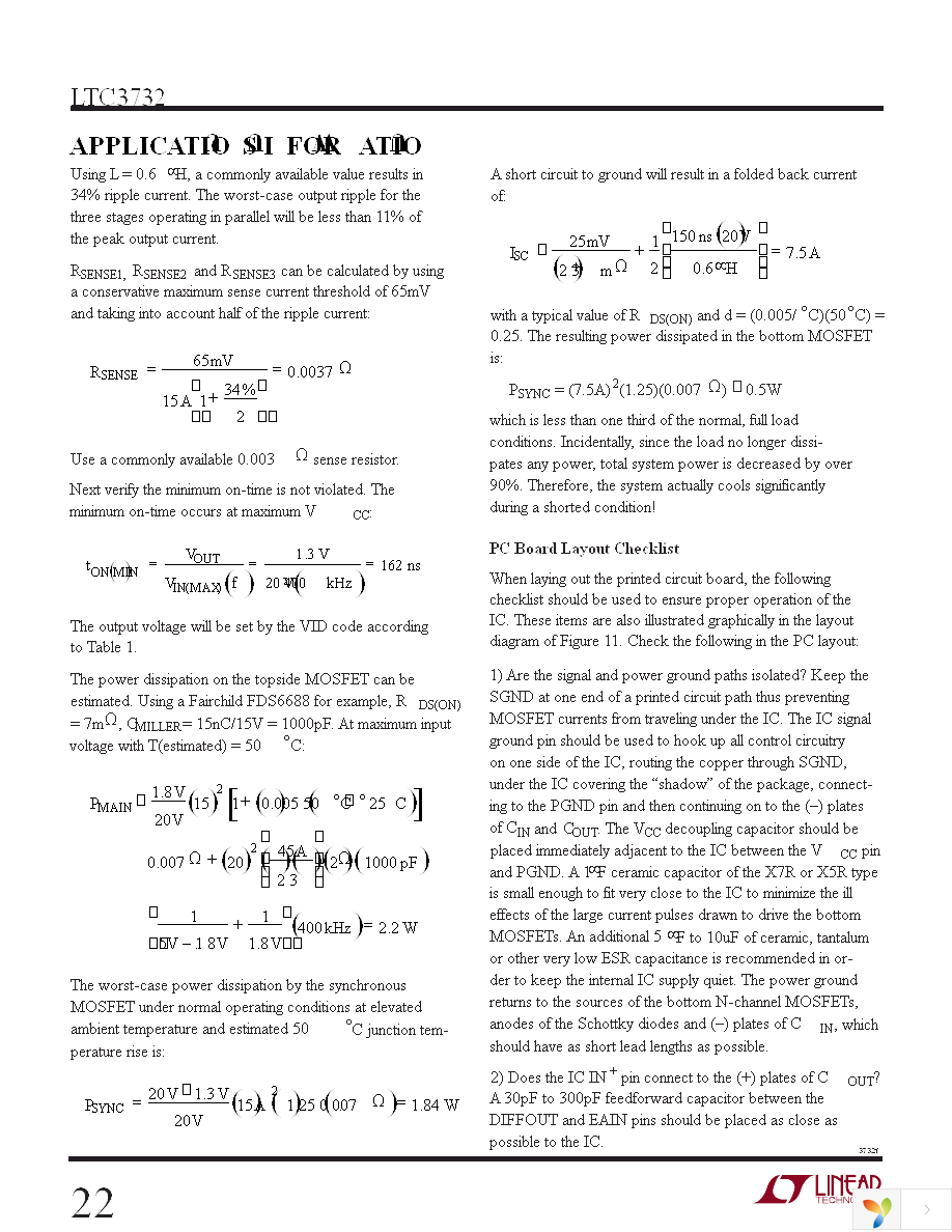 LTC3732CG Page 22