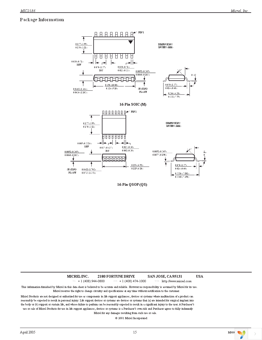 MIC2186YM Page 15