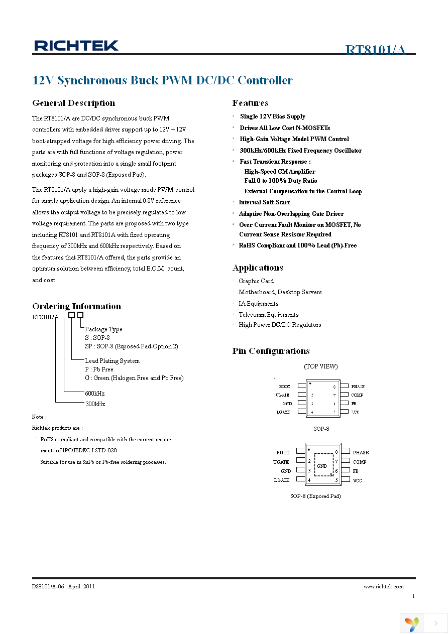 RT8101AGS Page 1