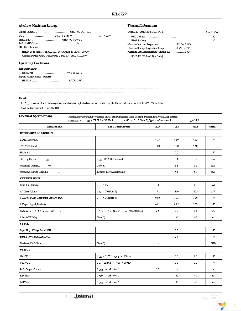 ISL6729IBZ Page 4