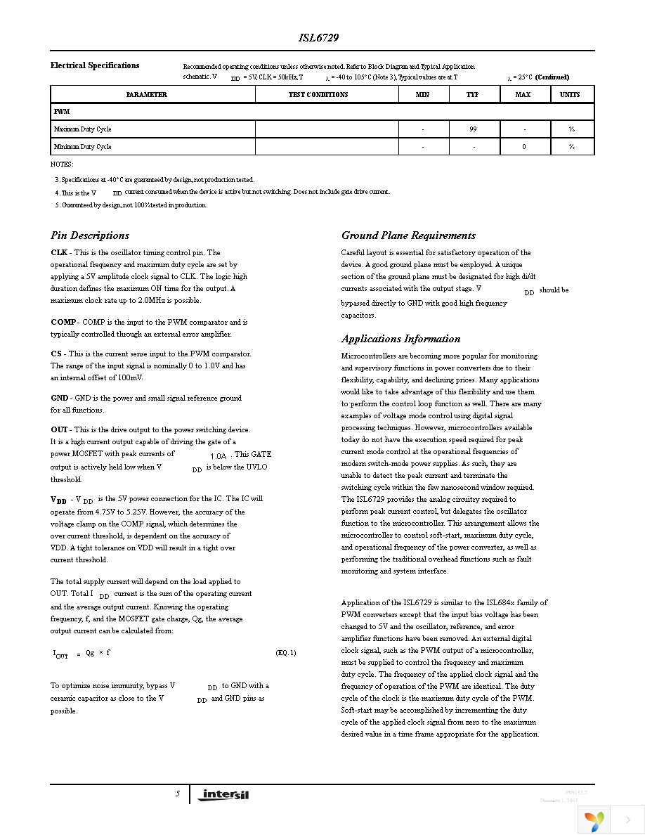 ISL6729IBZ Page 5