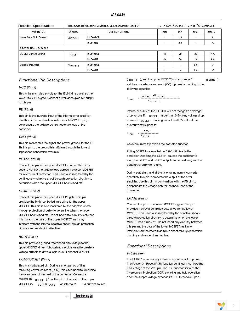 ISL6431CB Page 4