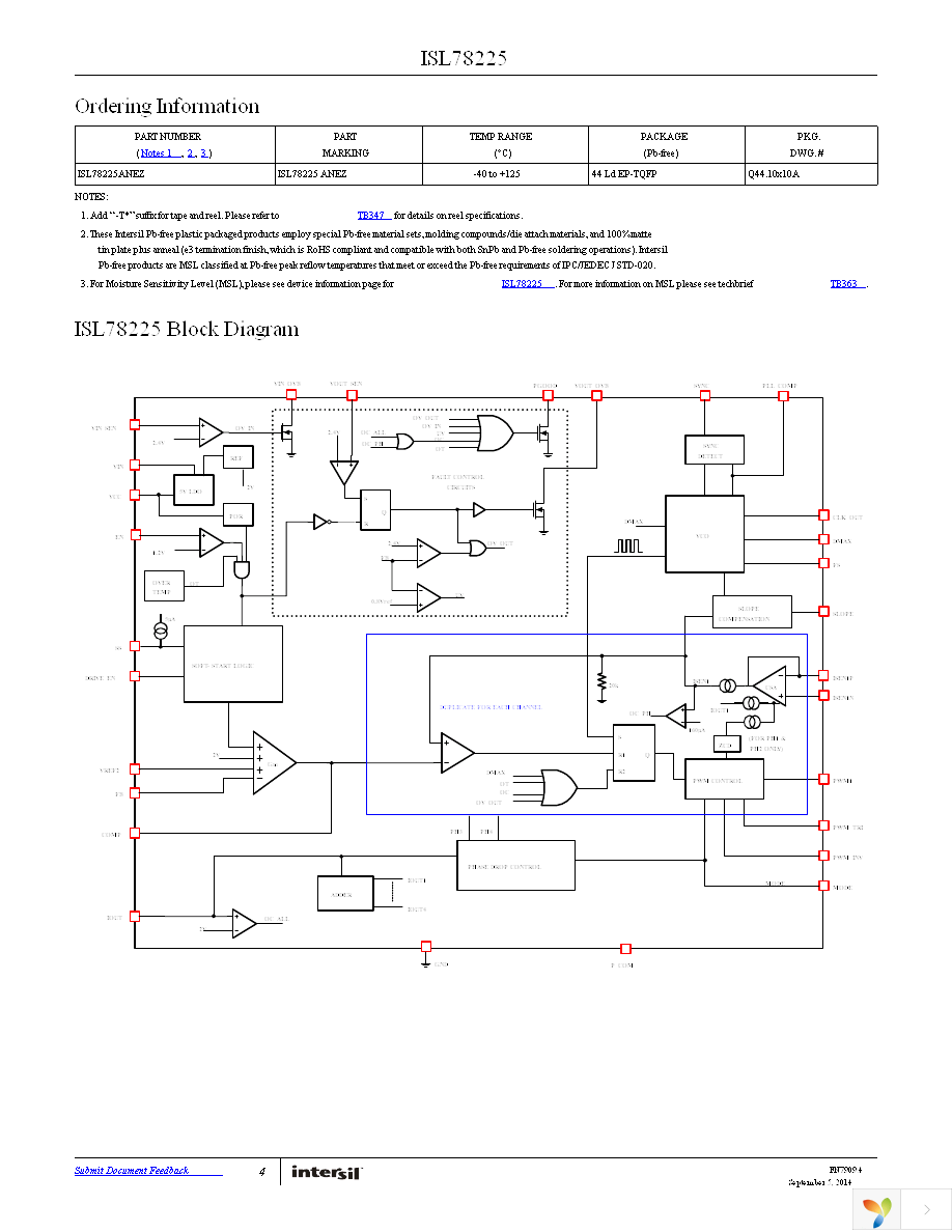 ISL78225ANEZ Page 4