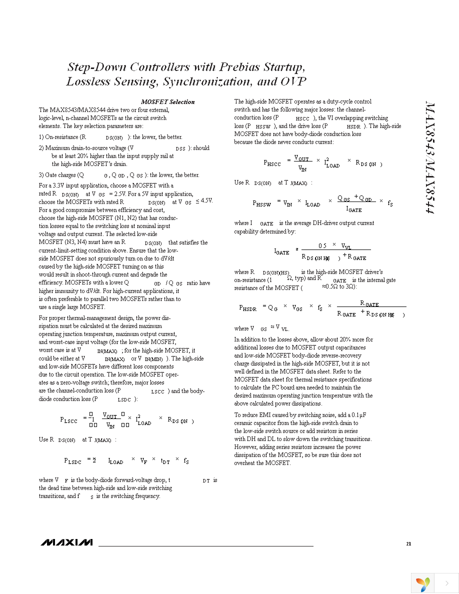 MAX8544EEP+ Page 21